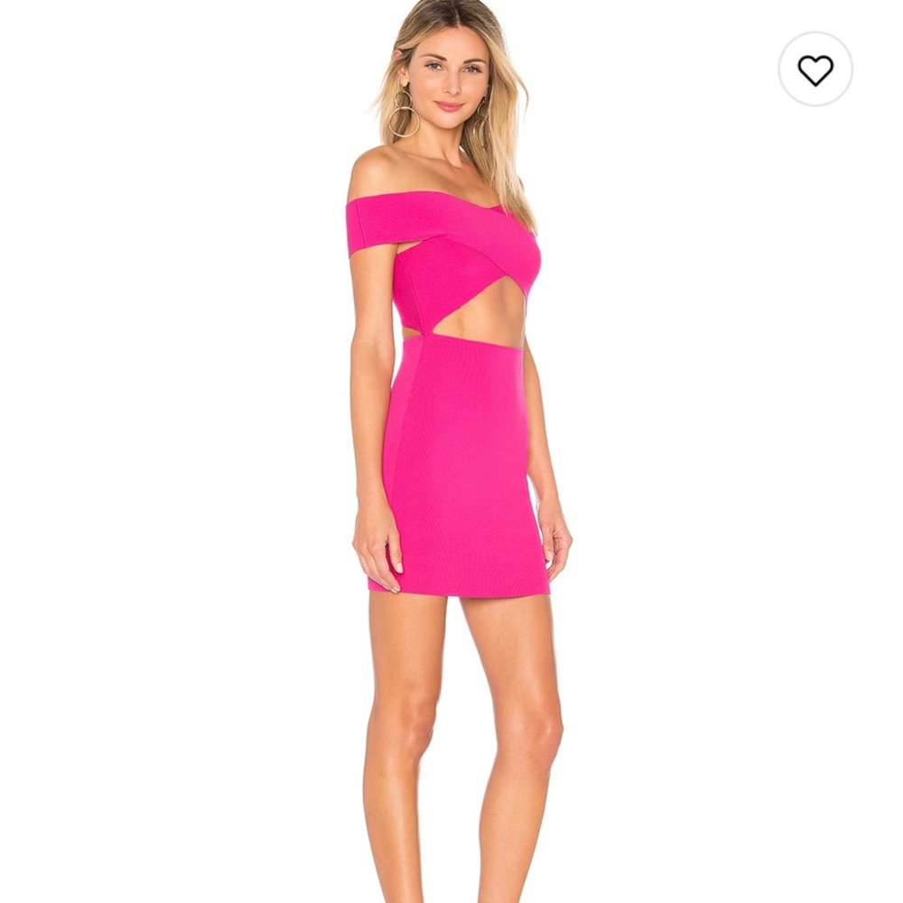 WORN TWICE - Revolve Hallie Cut Out Mini | Superdown | Small | Hot Pink